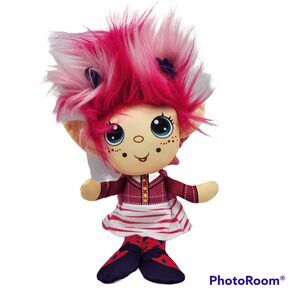 Flip Zee Trolls Pretty in Pink 2-in-1 Reversible Plush Doll Soft Cuddly Fleece